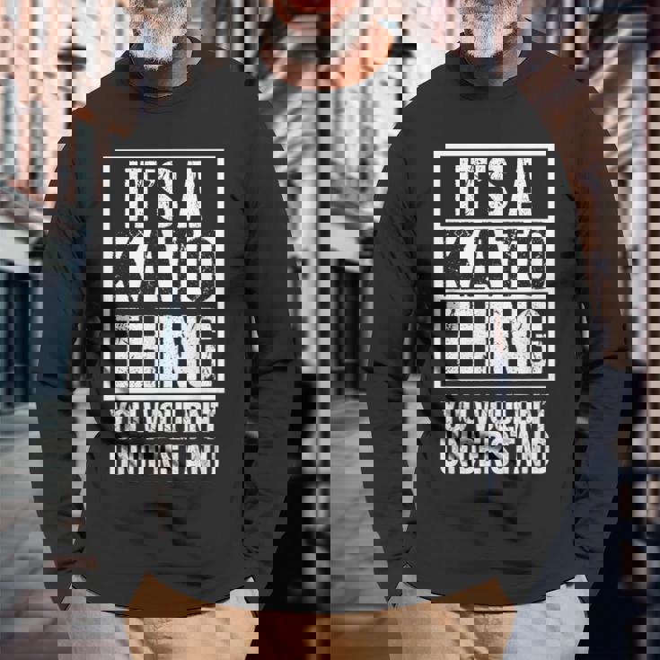 加藤苗字名字 A Kato Thing You Wouldn't Understand Family Name 長袖Tシャツ 高齢者への贈り物