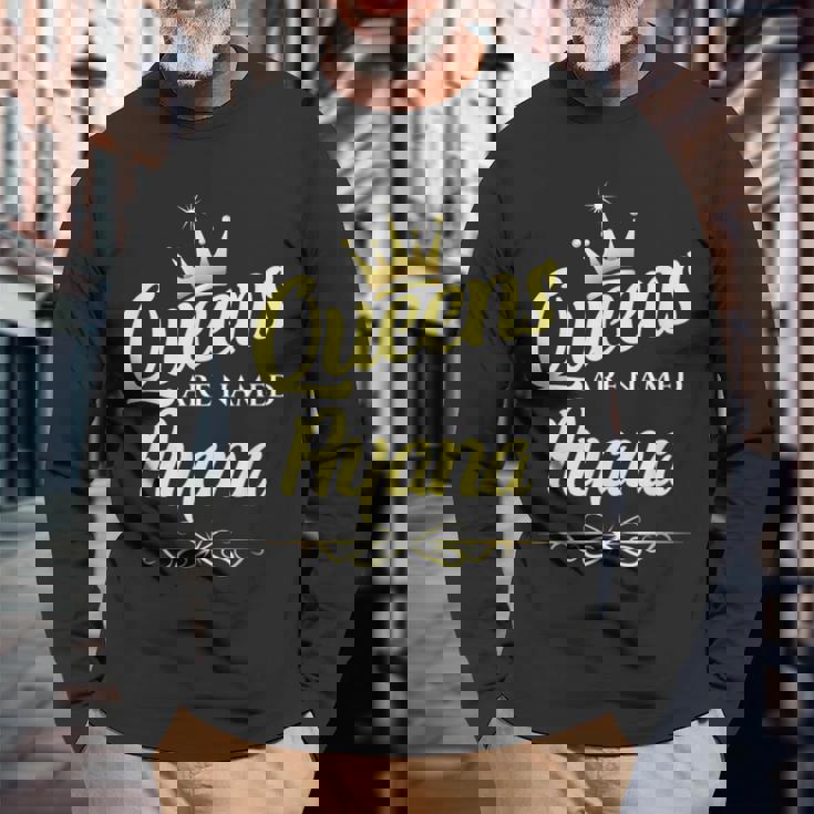 女王はayanaと名付けられる 長袖Tシャツ 高齢者への贈り物