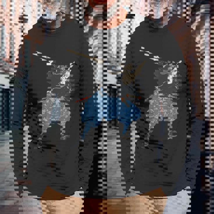 宮本武蔵 武士 武道 長袖Tシャツ 高齢者への贈り物