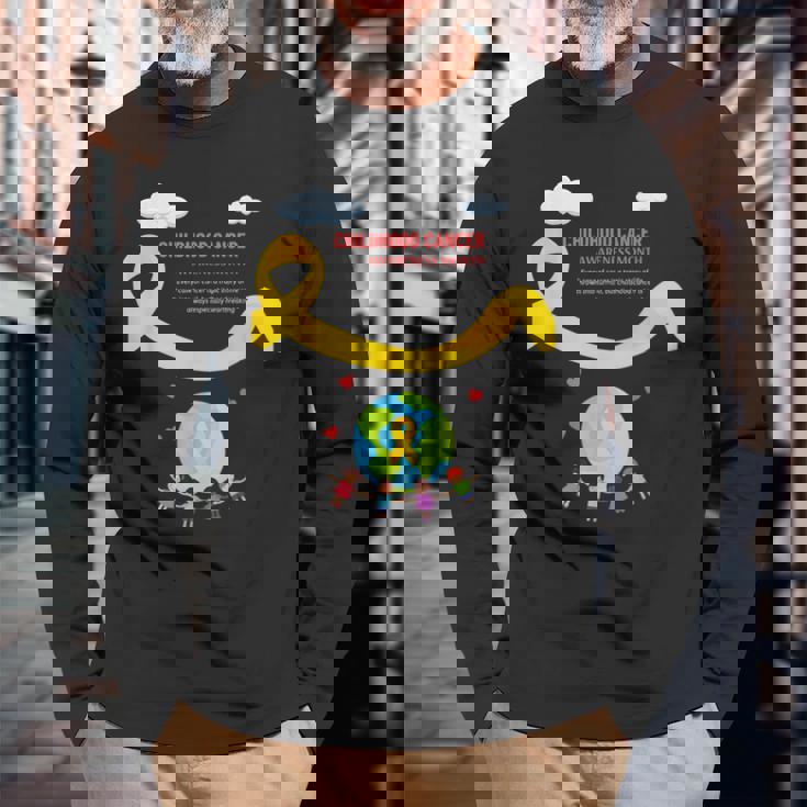 小児がん啓発月間 長袖Tシャツ 高齢者への贈り物