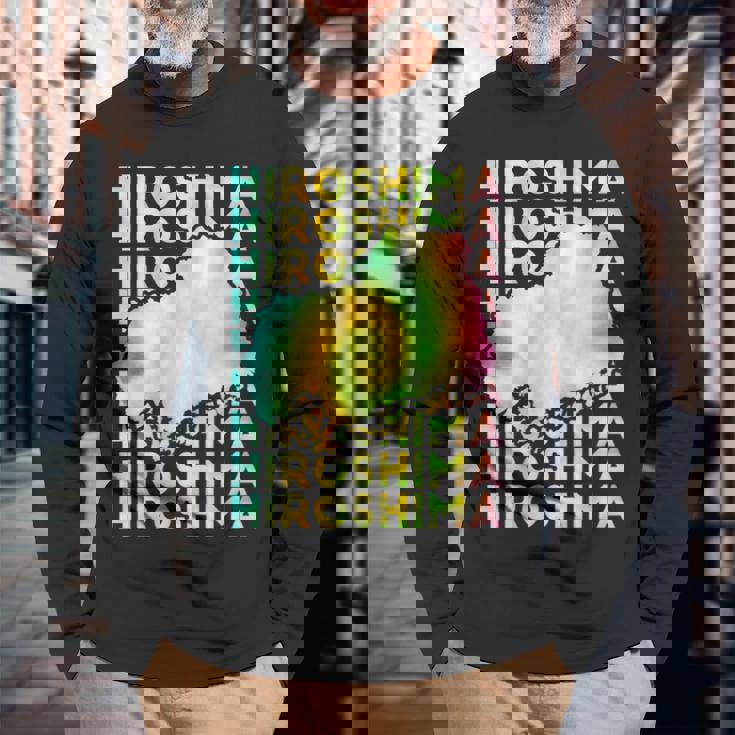 広島 面白tシャツ 広島県 面白いtシャツ 文字入り メンズ おもしろ 面白い 服 オリジナル おもしろグッズ ネタ 長袖Tシャツ 高齢者への贈り物