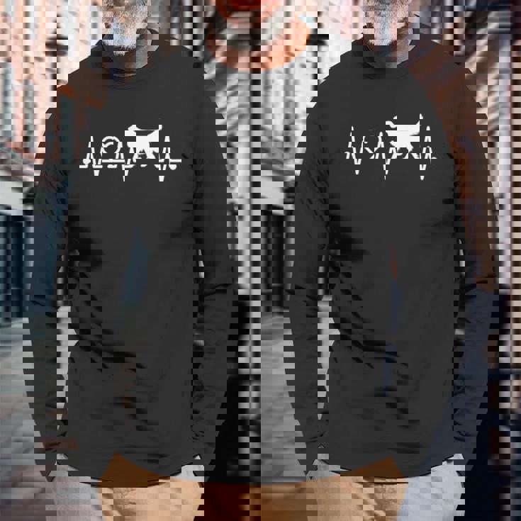 心電図 心拍 ゴールデンレトリバー 脈拍 犬飼い 長袖tシャツ 長袖Tシャツ 高齢者への贈り物