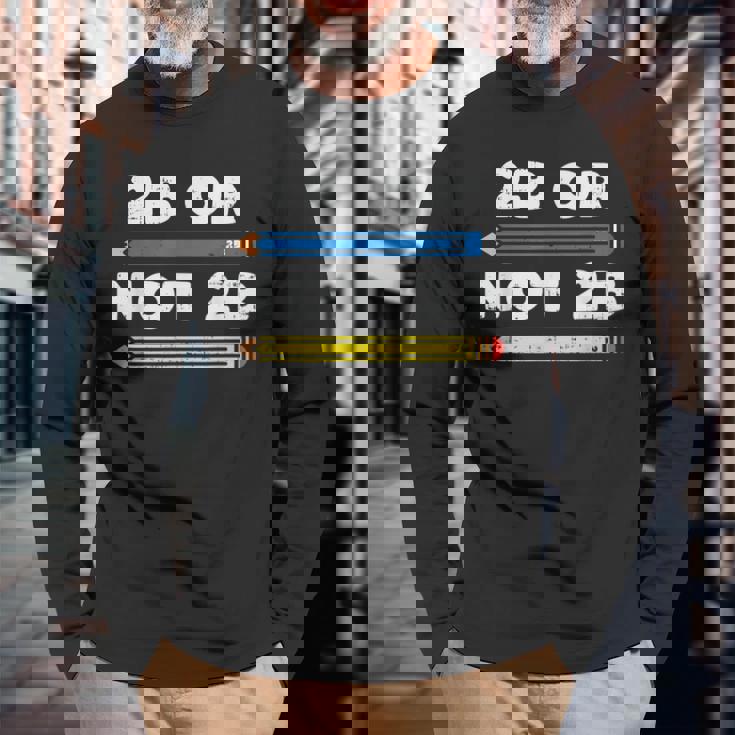 愉快なシェイクスピアの引用句、文学、2Bまたはnot 2B 長袖Tシャツ 高齢者への贈り物