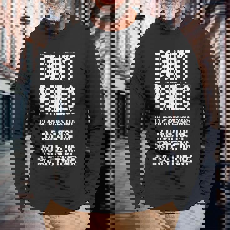 放射線防護士 長袖Tシャツ 高齢者への贈り物