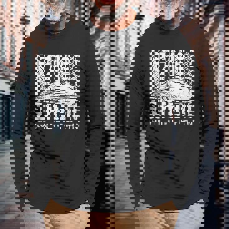 新幹線 新幹線 N700s 日本高速鉄道 長袖Tシャツ 高齢者への贈り物