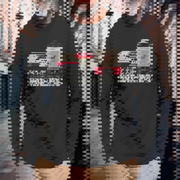 日の出 特急 列車 日本 日の出 出雲 東京出雲 扇子 長袖Tシャツ 高齢者への贈り物