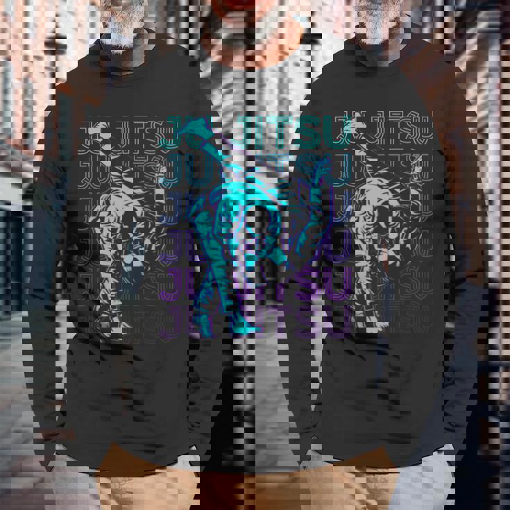 柔術柔術 呪術廻戦 レトロ 長袖Tシャツ 高齢者への贈り物