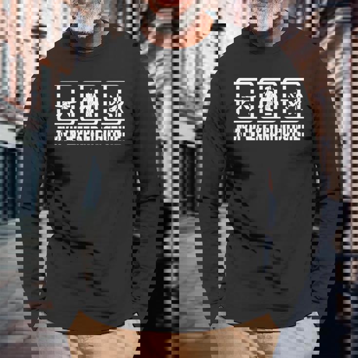 柔道整復師の週末スケジュール 柔道愛好家 長袖tシャツ 長袖Tシャツ 高齢者への贈り物