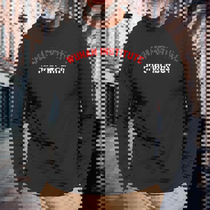 武漢ウイルス学研究所アパレル 長袖Tシャツ 高齢者への贈り物