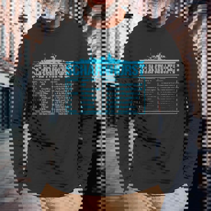 第二次世界大戦 シューンホルスト ドイツ戦艦 ヴェルマハト 長袖Tシャツ 高齢者への贈り物