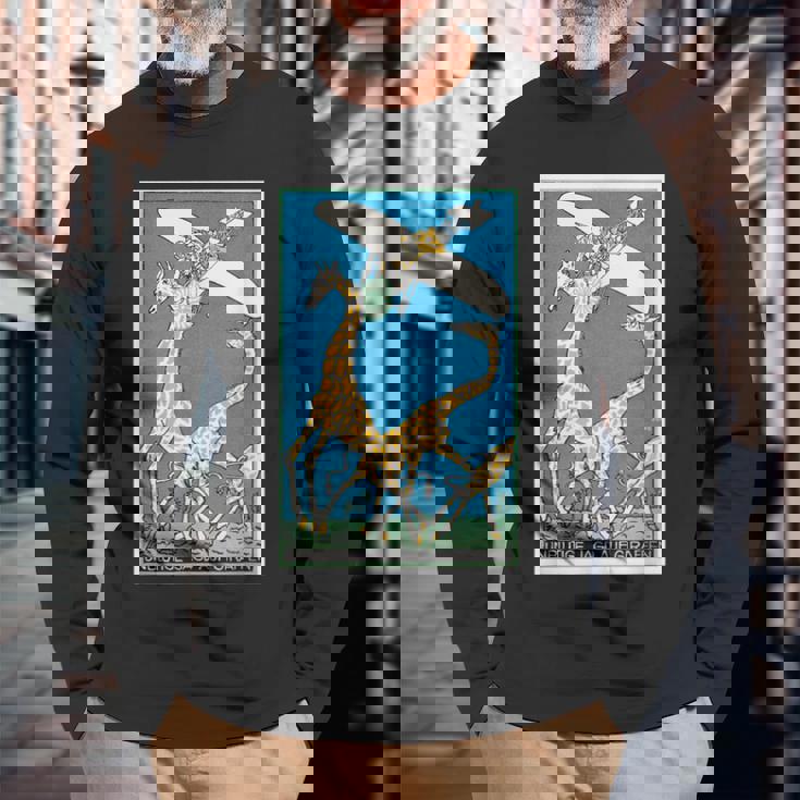 西洋絵画 モーリッツ ジュング 名作アート ポスター 絵画 メンズ レディース 面白い 服 美術 長袖Tシャツ 高齢者への贈り物