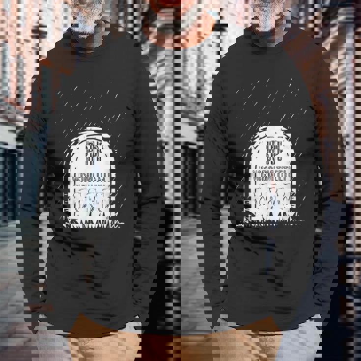 親知らずの歯 面白い 歯科 抜歯 歯医者 長袖Tシャツ 高齢者への贈り物