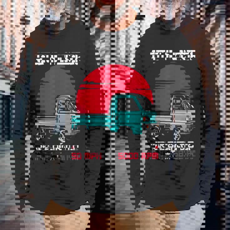 軽トラックジャパン ミニトラック Get In Loser 日本トラック 長袖Tシャツ 高齢者への贈り物