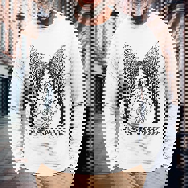 Flatwoods モンスター ブラクストン郡 クリプティッド 長袖Tシャツ 高齢者への贈り物