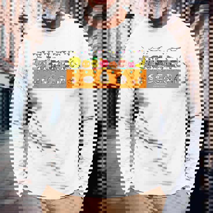 Happy Birthday！ ぷっぷる 長袖Tシャツ 高齢者への贈り物