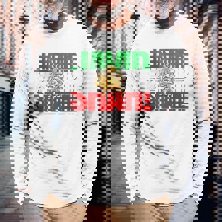 Javidhah イラン国旗 ペルシャパフラヴィー ライオンと太陽 長袖Tシャツ 高齢者への贈り物