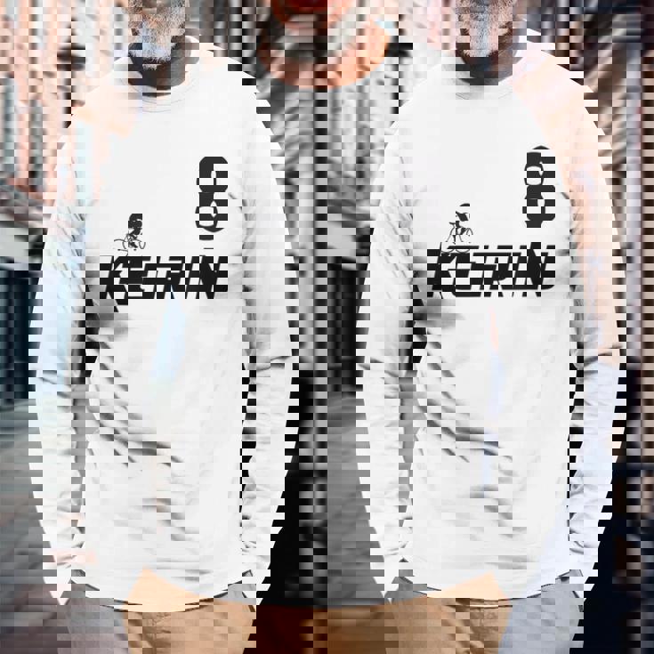 Keirin Pink Number 8 ピンクジャージ ナンバー8 レーシングリング 長袖Tシャツ 高齢者への贈り物