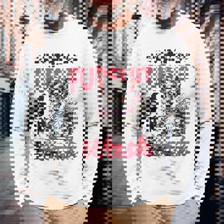 My Fursuit Is In The Wash Furry Fandom。 長袖Tシャツ 高齢者への贈り物
