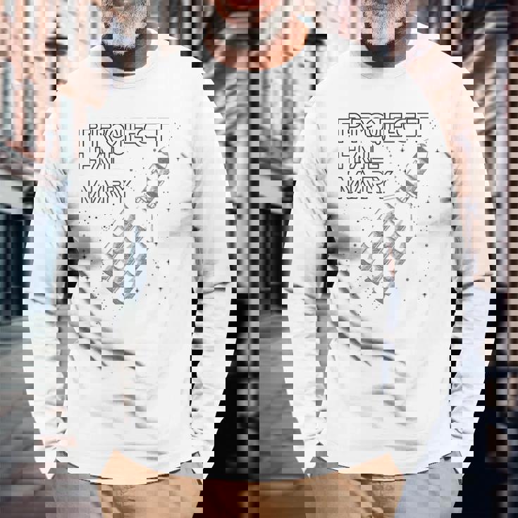 Project Hail Mary 宇宙ロケット船 長袖Tシャツ 高齢者への贈り物