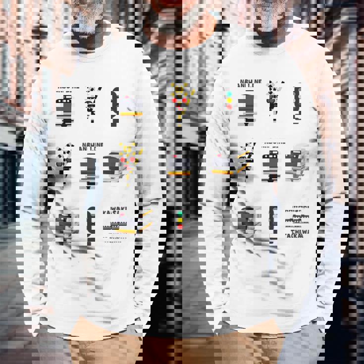 Tokyo Train 南武線 長袖Tシャツ 高齢者への贈り物