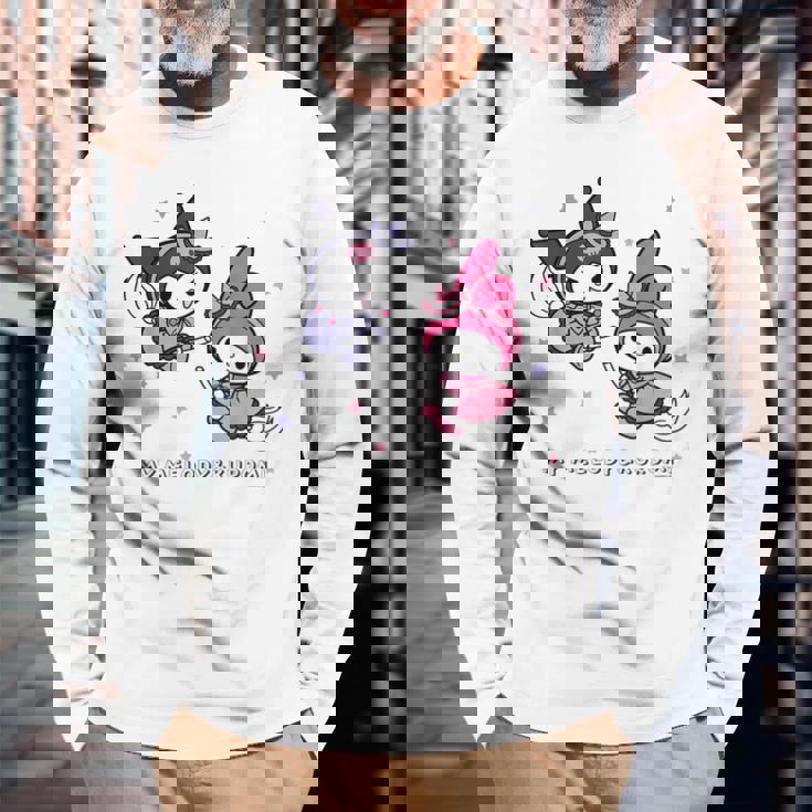 【ハロウィン特集】Usデザイン マイメロディ&クロミ 夜空 長袖Tシャツ 高齢者への贈り物