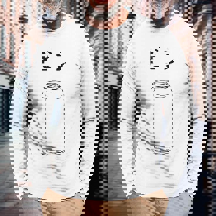 【ビン】おもしろ 面白い ウケる ふざけ ネタ 笑える 宴会用 文字 言葉 まぬけ 長袖Tシャツ 高齢者への贈り物