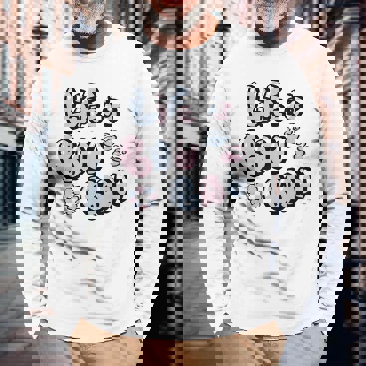 【フワモコ】Life Is Bau Bau 長袖Tシャツ 高齢者への贈り物