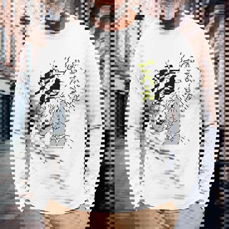 かいけつゾロリtシャツ大さくせん 「でへえ」② 長袖Tシャツ 高齢者への贈り物