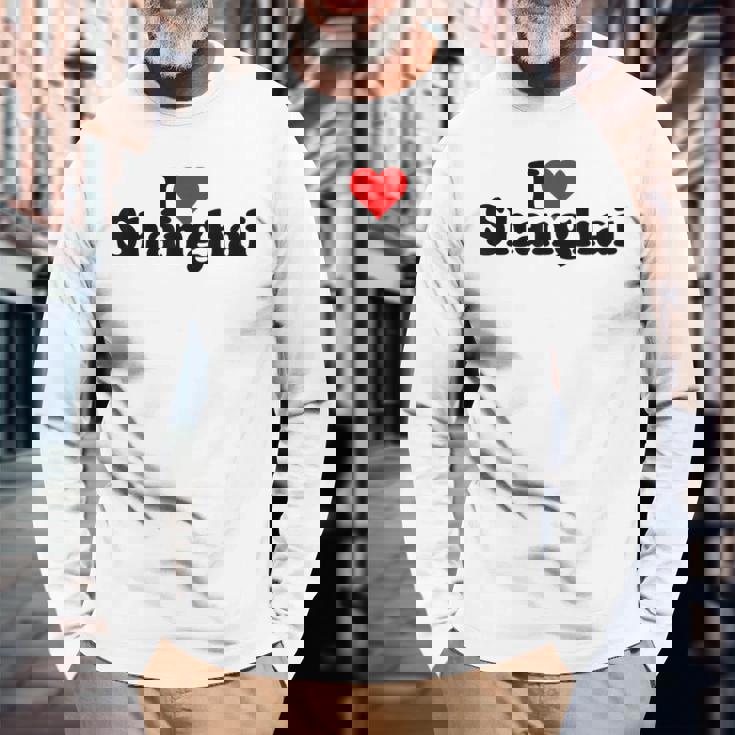 アイラブハート上海チャイナ 長袖Tシャツ 高齢者への贈り物