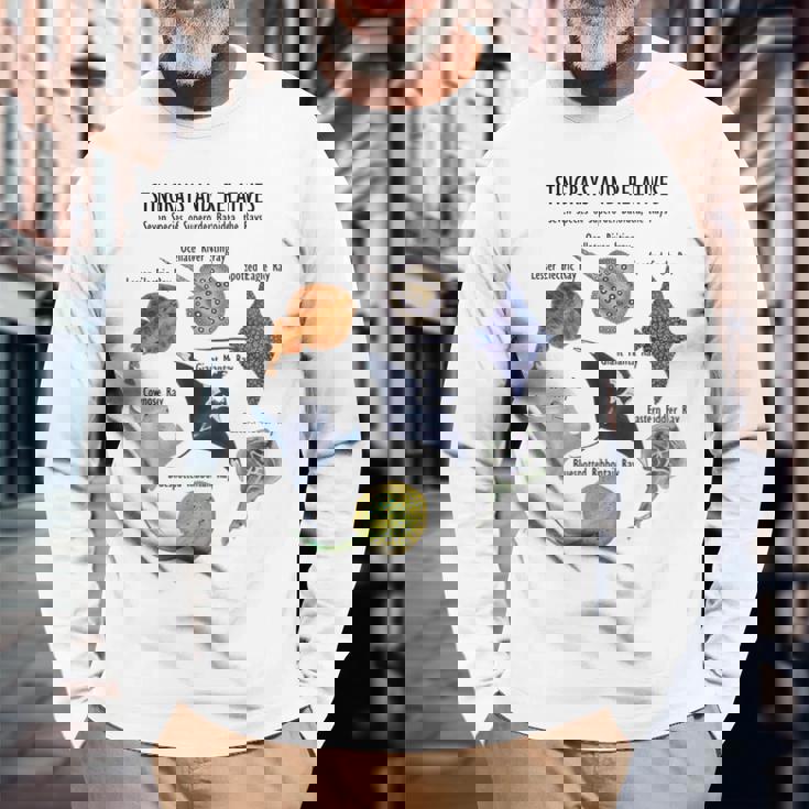 アカエイ種 長袖Tシャツ 高齢者への贈り物