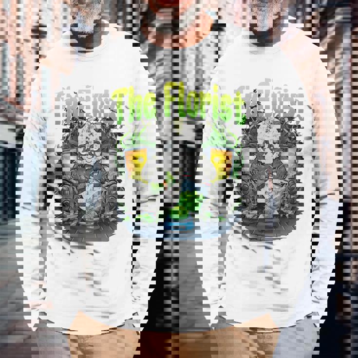 ウィードパンダ コスチューム 大麻好き 喫煙パンダ 「バックプリント」 長袖Tシャツ 高齢者への贈り物