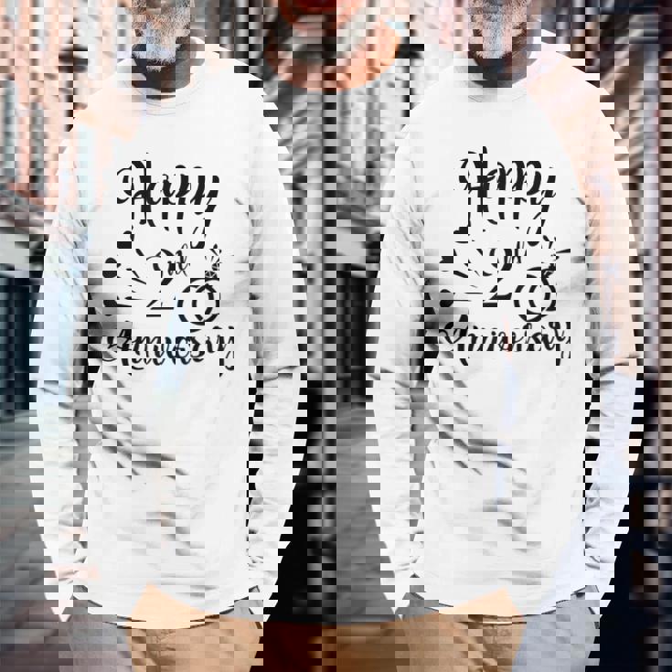 カップル2周年記念プレゼント クールな2周年記念 長袖Tシャツ 高齢者への贈り物