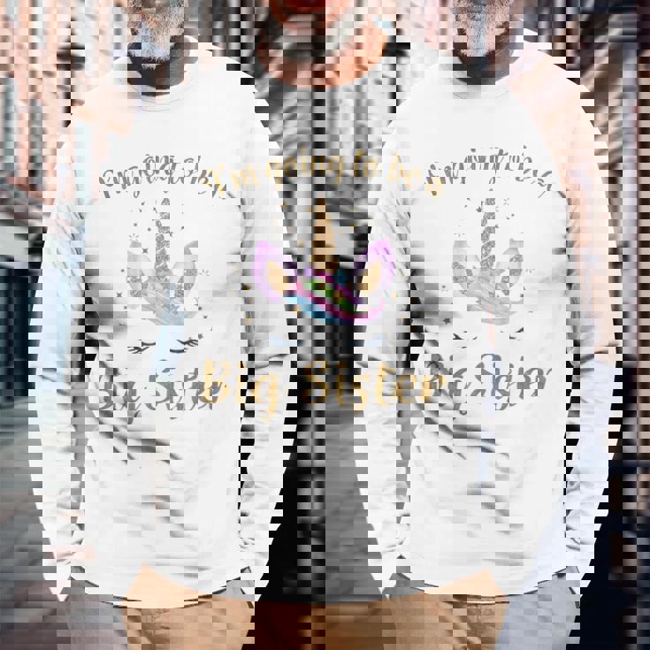 キッズ Bigister ユニコーン I'm Going To Be A Bigister 長袖Tシャツ 高齢者への贈り物
