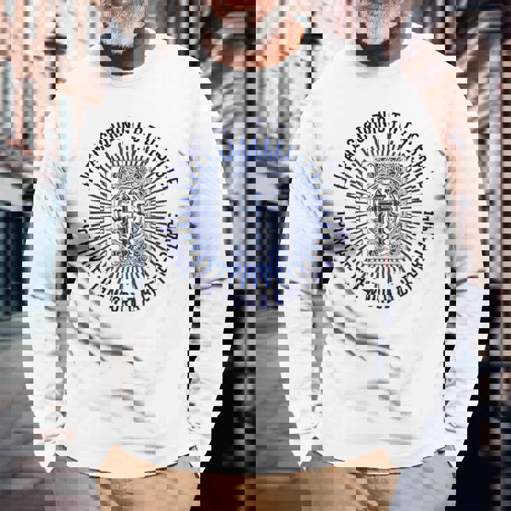 キリスト教信仰 聖書の学び キリスト教 イエス 長袖Tシャツ 高齢者への贈り物