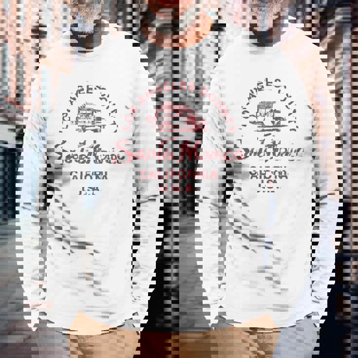 サンタモニカ カリフォルニア 長袖Tシャツ 高齢者への贈り物