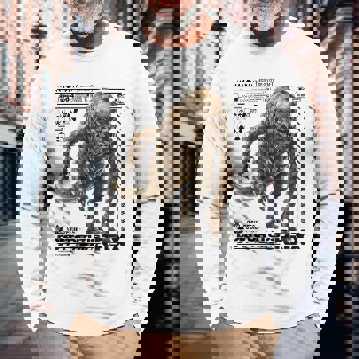 ジュラシック・ワールド Distortus Rex Ingenpecies File 長袖Tシャツ 高齢者への贈り物