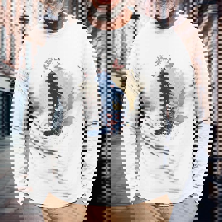 テリアン・キャット・アナザー・ライフ 長袖Tシャツ 高齢者への贈り物