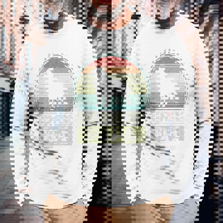 バーニーズパパ 父の日 バーニーズマウンテンドッグ 長袖Tシャツ 高齢者への贈り物