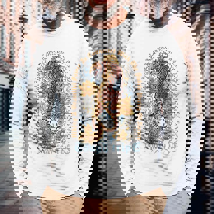 ヒップホップ ビンテージ レトロ アーバン Y2k Hip Hop バックプリント ストリートウェア タイガー 長袖Tシャツ 高齢者への贈り物