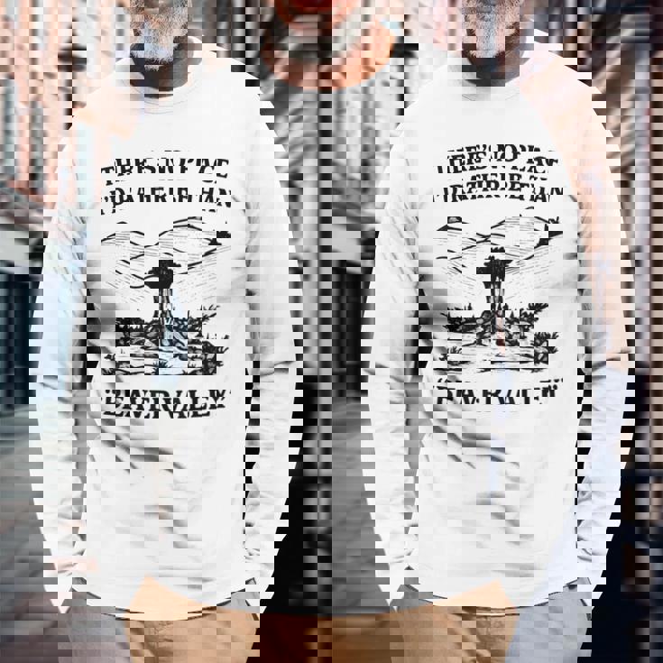 ビーバー・バレーより居場所はない 長袖Tシャツ 高齢者への贈り物