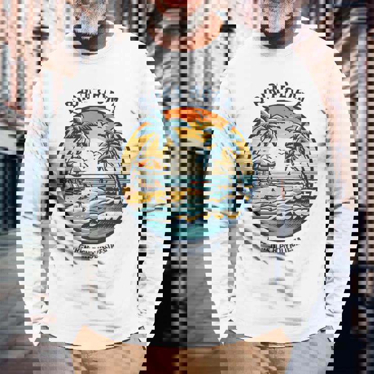 ボラボラ島 フランス領ポリネシア ボラボラ島 長袖Tシャツ 高齢者への贈り物