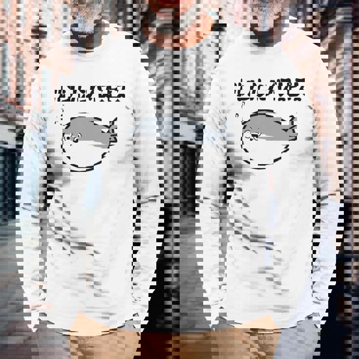 ルンルンバスピス サカバンバスピス 可愛い バズり 古代魚 喜怒哀楽 ネタ お笑い 面白 おもしろ ネタ 長袖tシャツ 長袖Tシャツ 高齢者への贈り物