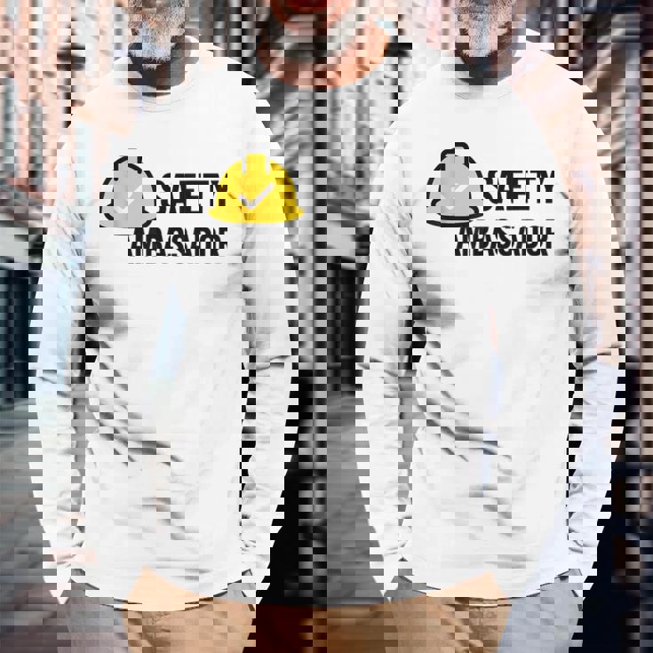 安全アンバサダー 長袖Tシャツ 高齢者への贈り物