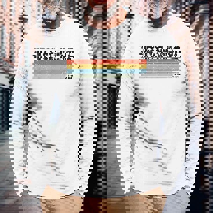 広島 日本 長袖Tシャツ 高齢者への贈り物