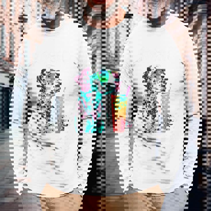 面白いtシャツ ダルメシアン イヌ わんこ メンズ 犬好き グッズ おもしろ 面白い 服 ネタ わんこ 長袖Tシャツ 高齢者への贈り物