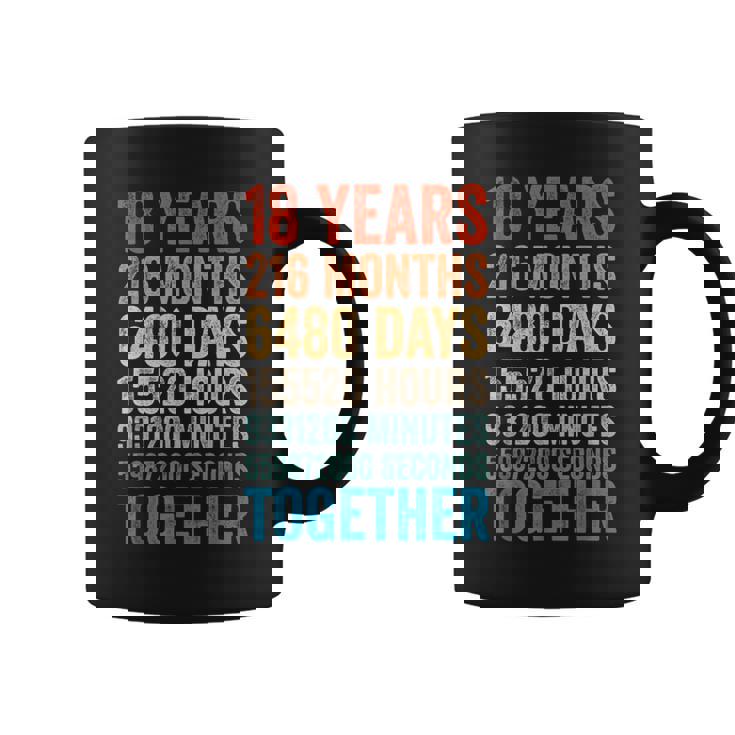 18年目の記念日 彼 彼女 カップル 18回目の結婚 コーヒーマグ