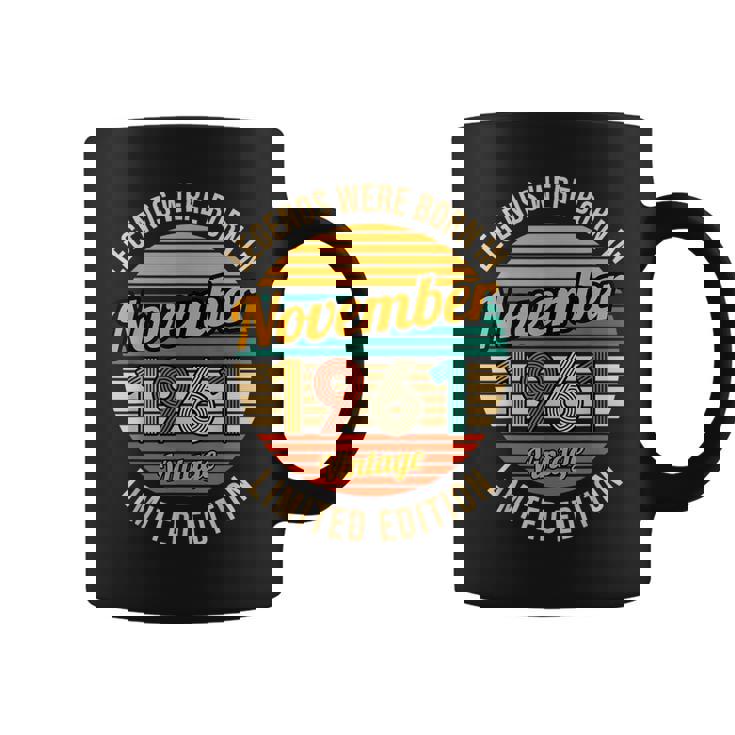 1961年11月生まれのレジェンドたち 62歳の誕生日 コーヒーマグ