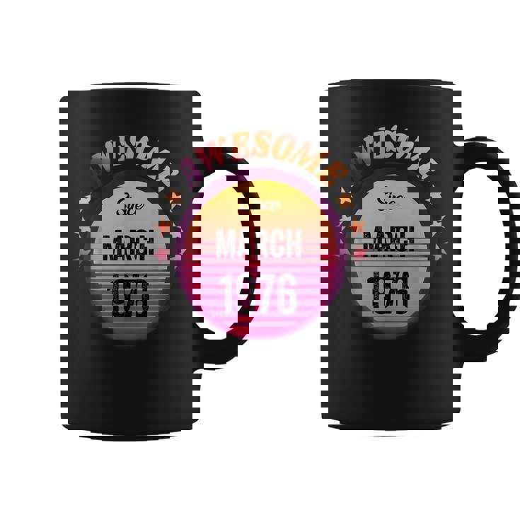 1976年3月から素晴らしい誕生日1976年3月ヴィンテージ。 コーヒーマグ