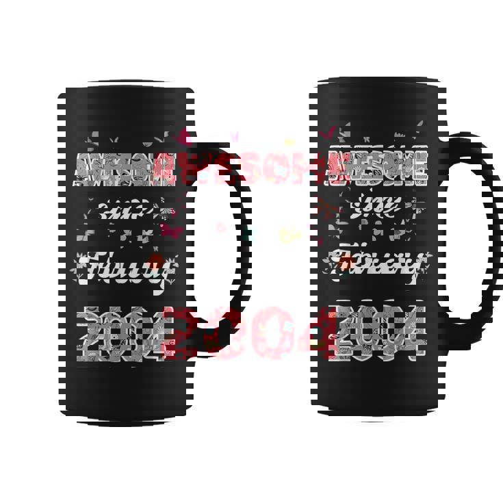 2004年2月から素晴らしい花、2004年2月の誕生日。 コーヒーマグ