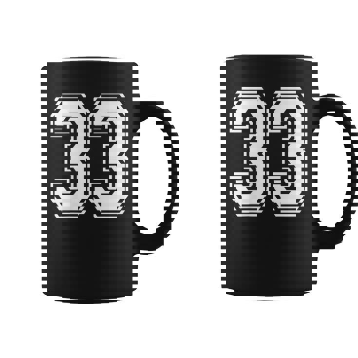 33番のスポーツスタイル。ホワイト。 コーヒーマグ